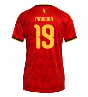 Belgien Diego Moreira #19 Replika Hemmatröja Damer VM 2026 Kortärmad